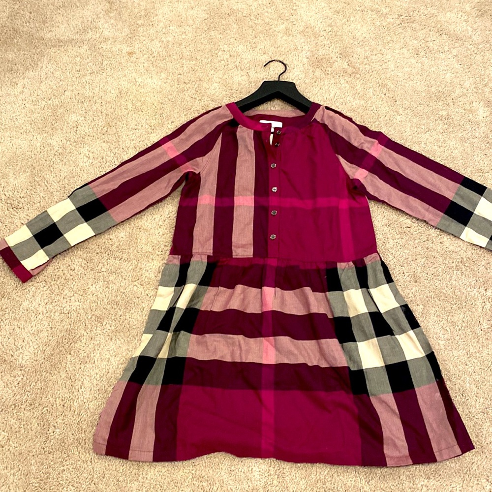 Burberry girl dark pomegranate dress. Never been worn.